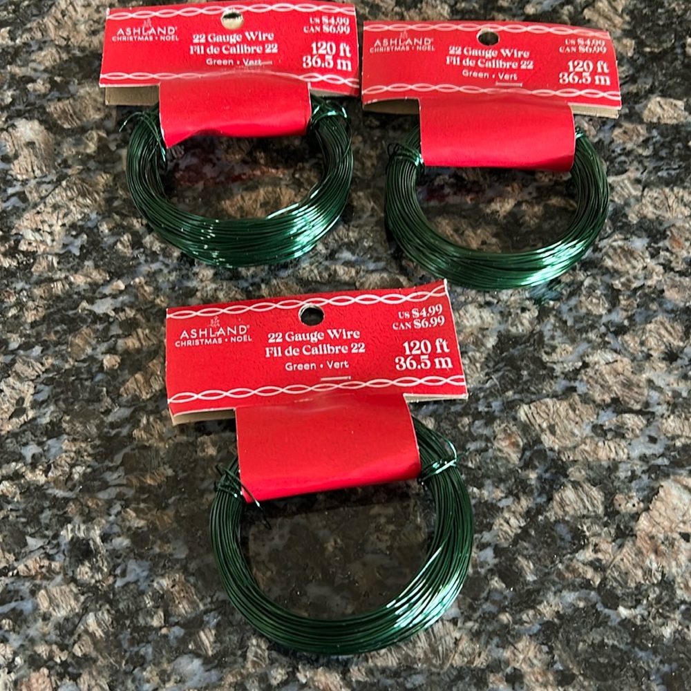 ASHLAND 22 GAUGE WIRE 120 FT SET OF 3 NWT